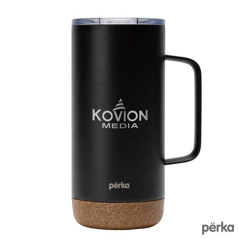 Custom Stainless Steel Travel Mug With Handle and Lid / Double
