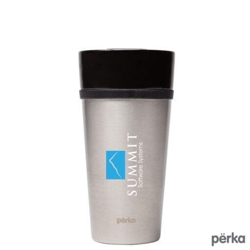 Perka Linden 14 oz. Double Wall Ceramic Tumbler w/ Stainless Steel Outer-2