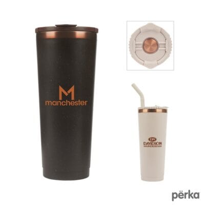 Perka Barbarossa 24 oz. Recycled Steel and Coffee Grounds Tumbler-1