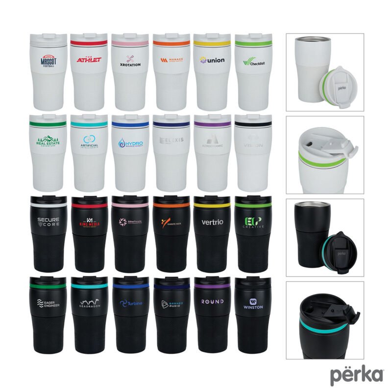 Perka Cortado 12 oz. Double Wall Recycled Stainless Steel Coffee Tumbler-1
